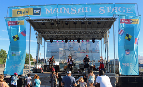 Blue Bucaneers Band at Tall Ships Festival in Cleveland